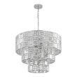 Load image into Gallery viewer, Farmhouze Light - Contemporary Radiant crystal 3 - Tier Drum Cage Chandelier - Chandelier - 24 in -