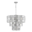 Load image into Gallery viewer, Farmhouze Light - Contemporary Radiant crystal 3 - Tier Drum Cage Chandelier - Chandelier - 24 in -