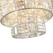 Load image into Gallery viewer, Farmhouze Light - Contemporary Radiant crystal 3 - Tier Drum Cage Chandelier - Chandelier - 24 in -