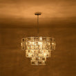 Load image into Gallery viewer, Farmhouze Light - Contemporary Radiant crystal 3 - Tier Drum Cage Chandelier - Chandelier - 24 in -