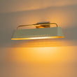 Load image into Gallery viewer, Farmhouze Light - Cream White Linear Metal Vanity Light Picture Lamp - Wall Sconce - White + Brass -