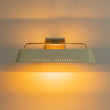 Load image into Gallery viewer, Farmhouze Light - Cream White Linear Metal Vanity Light Picture Lamp - Wall Sconce - White + Brass -