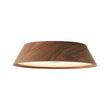 Load image into Gallery viewer, Farmhouze Light - Dimmable LED Rustic Wood Grain Round Ceiling Light - Ceiling Light - Walnut -