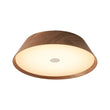 Load image into Gallery viewer, Farmhouze Light - Dimmable LED Rustic Wood Grain Round Ceiling Light - Ceiling Light - Walnut -