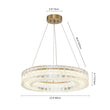 Load image into Gallery viewer, Farmhouze Light - Dimmable LED Water Glass Wagon Wheel Chandelier - Chandelier - 23.6 in -