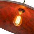 Load image into Gallery viewer, Farmhouze Light - Distressed Copper 1 - Light Oversized Iron Flat Dome Pendant - Chandelier - 23.6 in -
