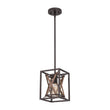 Load image into Gallery viewer, Farmhouze Light - Farmhouse 1 - Light Wood Grain Square Lantern Pendant Light - Pendant - 1 Light -