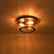 Load image into Gallery viewer, Farmhouze Light - Farmhouse 3 - Light Clear Ribbed Glass Round Ceiling Light - Ceiling Light - Oil - Rubbed Bronze -