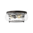 Load image into Gallery viewer, Farmhouze Light - Farmhouse 3 - Light Clear Ribbed Glass Round Ceiling Light - Ceiling Light - Oil - Rubbed Bronze -