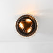 Load image into Gallery viewer, Farmhouze Light - Farmhouse 3 - Light Clear Ribbed Glass Round Ceiling Light - Ceiling Light - Oil - Rubbed Bronze -
