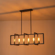 Load image into Gallery viewer, Farmhouze Light - Farmhouse 6 - Light Rectangle Kitchen Island Linear Chandelier - Chandelier - Black -
