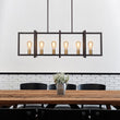 Load image into Gallery viewer, Farmhouze Light - Farmhouse 6 - Light Rectangle Kitchen Island Linear Chandelier - Chandelier - Oil Rubbed Bronze -