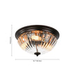 Load image into Gallery viewer, Farmhouze Light - Farmhouse Clear Ribbed Glass Flush Mount Ceiling Light - Ceiling Light - Oil Rubbed Bronze -
