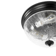 Load image into Gallery viewer, Farmhouze Light - Farmhouse Cracked Textured Glass Round Flush Mount Light - Ceiling Light - Black -