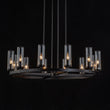 Load image into Gallery viewer, Farmhouze Light-Farmhouse Cylinder Shade Large 12-Light Ring Chandelier-Chandelier-Brass-