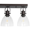 Load image into Gallery viewer, Farmhouze Light - Farmhouse Dual Mount Seeded Glass Linear Ceiling Light - Ceiling Light - Oil - Rubbed Bronze -