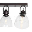 Load image into Gallery viewer, Farmhouze Light - Farmhouse Dual Mount Seeded Glass Linear Ceiling Light - Ceiling Light - Oil - Rubbed Bronze -