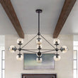 Load image into Gallery viewer, Farmhouze Light-Farmhouse Globe Glass Modo Chandelier-Chandelier-10 Lights-