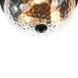 Load image into Gallery viewer, Farmhouze Light - Farmhouse Hammered Glass Round Flush Mount Ceiling Light - Ceiling Light - Black -