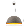 Load image into Gallery viewer, Farmhouze Light - Farmhouse Industrial Oversized Iron Dome Pendant - Chandelier - Distressed Gray - 15 in. (Back Order)
