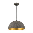 Load image into Gallery viewer, Farmhouze Light - Farmhouse Industrial Oversized Iron Dome Pendant - Chandelier - Distressed Gray - 15 in. (Back Order)