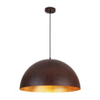 Load image into Gallery viewer, Farmhouze Light - Farmhouse Industrial Oversized Iron Dome Pendant - Chandelier - Red Rusty - 23 in.