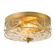 Load image into Gallery viewer, Farmhouze Light-Farmhouse Iron Round Hammered Glass Ceiling Light-Ceiling Light-Oil-Rubbed Bronze-