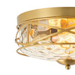 Load image into Gallery viewer, Farmhouze Light-Farmhouse Iron Round Hammered Glass Ceiling Light-Ceiling Light-Oil-Rubbed Bronze-