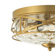 Load image into Gallery viewer, Farmhouze Light-Farmhouse Iron Round Hammered Glass Ceiling Light-Ceiling Light-Oil-Rubbed Bronze-