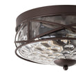 Load image into Gallery viewer, Farmhouze Light-Farmhouse Iron Round Hammered Glass Ceiling Light-Ceiling Light-Oil-Rubbed Bronze-