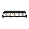 Load image into Gallery viewer, Farmhouze Light - Farmhouse Rectangle Cage Island Flush Mount Ceiling Light - Ceiling Light - Matte Black -