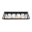 Load image into Gallery viewer, Farmhouze Light - Farmhouse Rectangle Cage Island Flush Mount Ceiling Light - Ceiling Light - Matte Black -