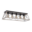 Load image into Gallery viewer, Farmhouze Light - Farmhouse Rectangle Cage Island Flush Mount Ceiling Light - Ceiling Light - Matte Black -