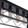Load image into Gallery viewer, Farmhouze Light - Farmhouse Rectangle Cage Island Flush Mount Ceiling Light - Ceiling Light - Matte Black -