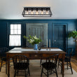 Load image into Gallery viewer, Farmhouze Light - Farmhouse Rectangle Cage Island Flush Mount Ceiling Light - Ceiling Light - Matte Black -