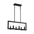 Load image into Gallery viewer, Farmhouze Light - Farmhouse Rectangle Kitchen Island Linear Chandelier - Chandelier - Metal - Only -