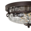 Load image into Gallery viewer, Farmhouze Light-Farmhouse Round Hammered Glass Flush Mount-Ceiling Light-Gold-