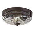 Load image into Gallery viewer, Farmhouze Light-Farmhouse Round Hammered Glass Flush Mount-Ceiling Light-Gold-
