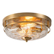 Load image into Gallery viewer, Farmhouze Light-Farmhouse Round Hammered Glass Flush Mount-Ceiling Light-Gold-