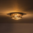 Load image into Gallery viewer, Farmhouze Light - Farmhouse Round Seeded Glass Flush Mount Light - Ceiling Light - Oil Rubbed Bronze -