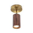 Load image into Gallery viewer, Farmhouze Light - Farmhouse Wood Grain Adjustable Cylinder Ceiling Spotlight - Ceiling Light - Walnut - 2 Packs -