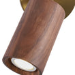 Load image into Gallery viewer, Farmhouze Light - Farmhouse Wood Grain Adjustable Cylinder Ceiling Spotlight - Ceiling Light - Walnut - 2 Packs -