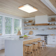 Load image into Gallery viewer, Farmhouze Light - Farmhouse Wood Rectangle Dimmable LED Ceiling Light - Ceiling Light - White -