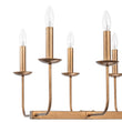 Load image into Gallery viewer, Farmhouze Light - French Country Luxe Linear Candle Kitchen Island Pendant - Chandelier - Antique Brass -