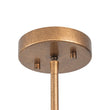 Load image into Gallery viewer, Farmhouze Light - French Country Luxe Linear Candle Kitchen Island Pendant - Chandelier - Antique Brass -
