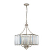 Load image into Gallery viewer, Farmhouze Light - French Country Rusty Silver 6 - Light Crystal Cage Chandelier - Chandelier - 6 Bulbs -