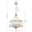 Load image into Gallery viewer, Farmhouze Light - French Country Rusty Silver 6 - Light Crystal Cage Chandelier - Chandelier - 6 Bulbs -