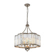 Load image into Gallery viewer, Farmhouze Light - French Country Rusty Silver 6 - Light Crystal Cage Chandelier - Chandelier - 6 Bulbs -