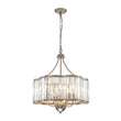 Load image into Gallery viewer, Farmhouze Light - French Country Rusty Silver 6 - Light Crystal Cage Chandelier - Chandelier - 6 Bulbs -