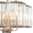 Load image into Gallery viewer, Farmhouze Light - French Country Rusty Silver 6 - Light Crystal Cage Chandelier - Chandelier - 6 Bulbs -